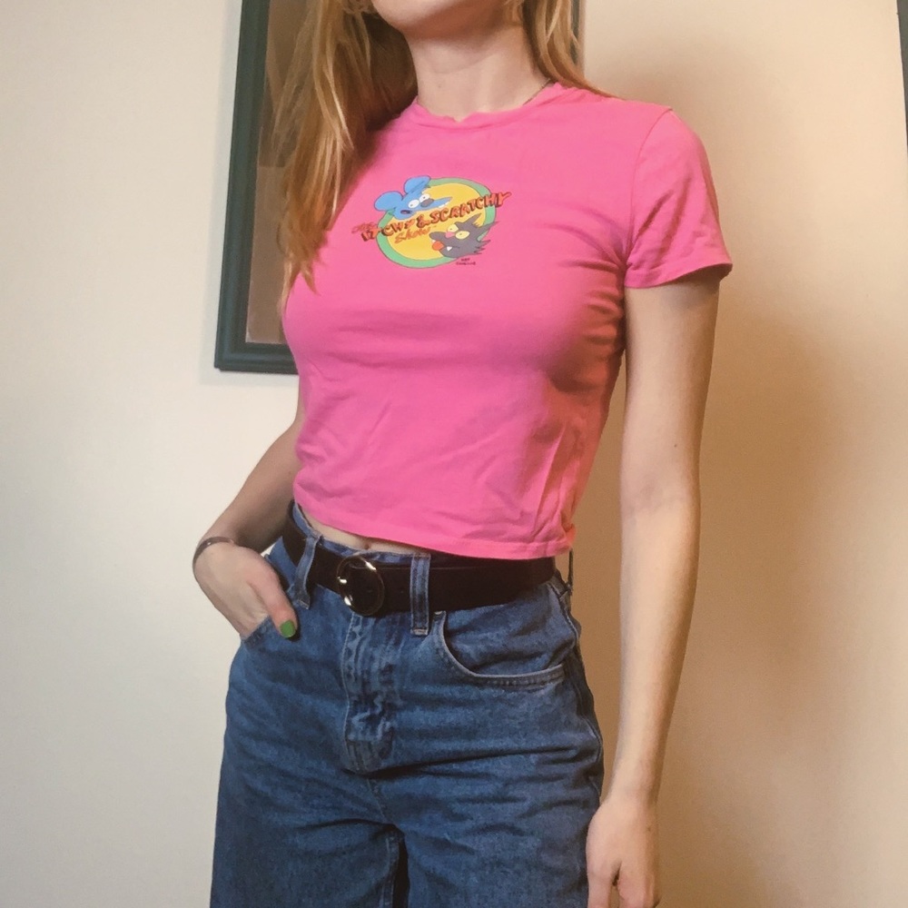 🐈‍⬛Itchy and Scratchy Baby Tee🐁